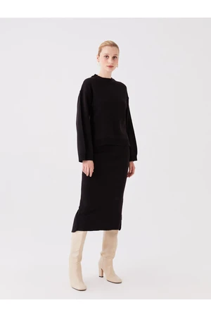 LC Waikiki Women's Elastic Waist Plain Skirt