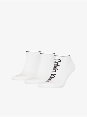Set of three pairs of men's socks in white Calvin Klein Underwear - Men
