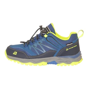Children's outdoor shoes with membrane ALPINE PRO CERMO electric blue lemonade
