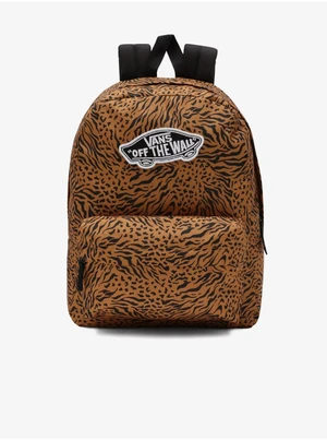 Black-brown women's patterned backpack VANS - Women