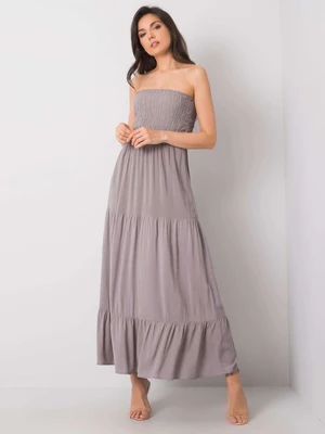 FRESH MADE Light gray long lady's dress