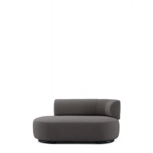 K-Wait Chaise lounge  Bouclé pravá područka šedá Kartell