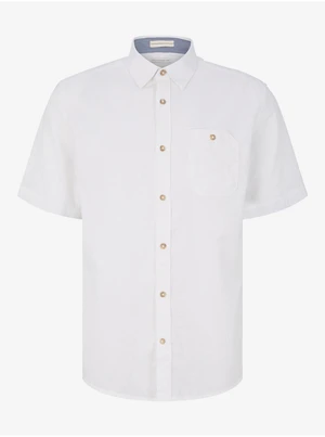 White Men's Linen Shirt Tom Tailor - Men