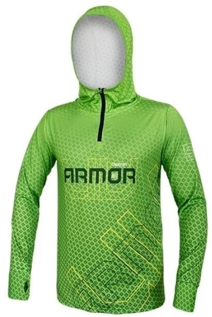 Delphin Tee Shirt Hooded Sweatshirt UV ARMOR 50+ Neon 3XL