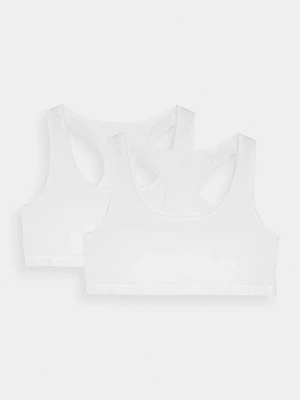 Women's Cotton Bra for Everyday Wear 4F (2 Pack) - White