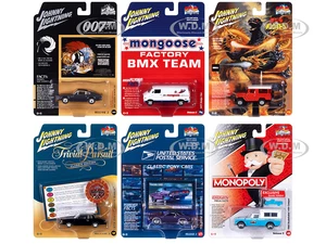 Pop Culture 2023 Set of 6 Cars Release 2 1/64 Diecast Model Cars by Johnny Lightning