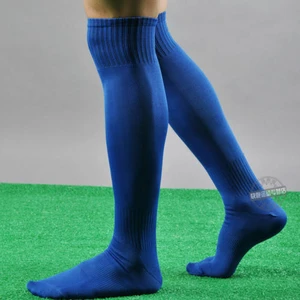 2019 Fashion Mens Sport football Soccer plain Long Socks Over Knee High Sock Baseball Hockey 6 Colors