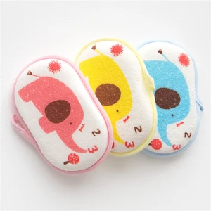 Baby Bath Sponge Soft Sponge Bath Wipe Body Wash Towel Baby Bsthroom Accessory Bath Cotton Childrens Bath Brushes Bath Ball Kids