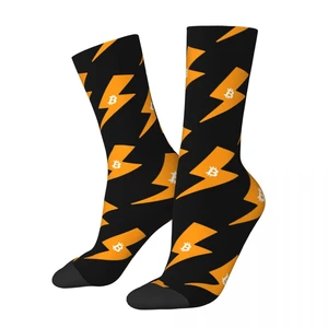 Hip Hop Female Male Socks Bitcoin Design Product Soft Vintage High Quality Socks All Season