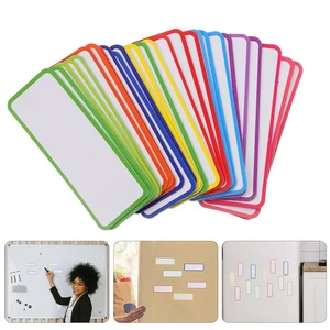 27 Pcs Tag Board Erasable Labels Wipe Markers Writable Magnets Dry Erase Chore Refrigerator Message Whiteboard Magnetic Sticker