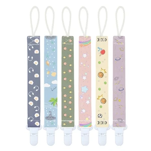 Baby Clip Baby Pacifier Soother Chain Holder Strap Teething Clip for Baby