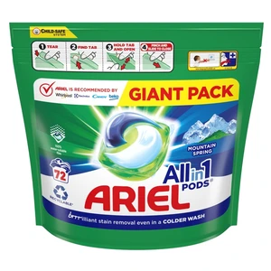 ARIEL Mountain Spring All-in-1 PODS® Kapsle na praní 72 PD