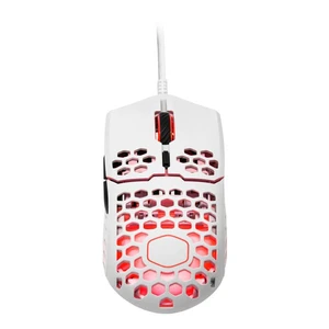 Herná myš Cooler Master LightMouse MM711, lesklá biela