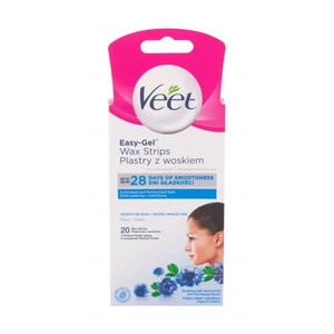 Veet Easy-Gel™ Wax Strips Sensitive Skin 20 ks depilačný prípravok pre ženy