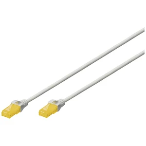 Digitus DK-1617-A-015S RJ45 sieťové káble, prepojovacie káble CAT 6A U/UTP 1.50 m sivá bez halogénov, samozhášavý, flexi