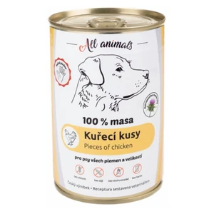 ALL ANIMALS konzerva kuřecí kousky pro psy 400 g