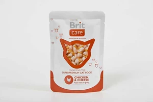 Brit Care Cat Kapsička Kura+Syr 80g