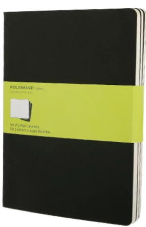Moleskine - Notes 3 ks - čistý, černý XL
