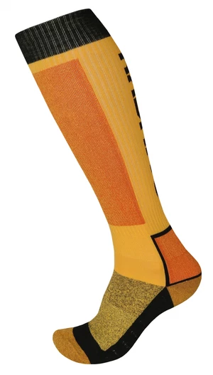Husky Snow Wool XL (45-48), žlutá/černá Ponožky