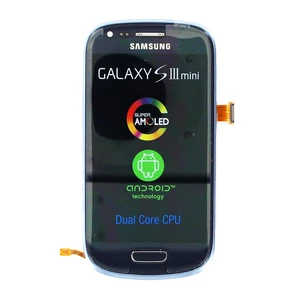LCD + dotyk + přední kryt pro Samsung Galaxy S III mini, blue