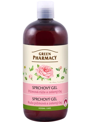 Sprchový gél Green Pharmacy - pižmová ruže a zelený čaj - 500 ml