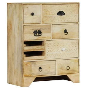 Chest of Drawers 23.6"x11.8"x29.5"Solid Mango Wood