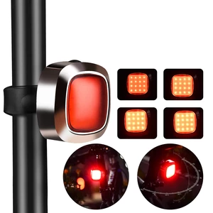 Smart Bike Taillight USB Rechargeable 5 Modes Adjustable Sensing Warning Lamp Waterproof Cycling