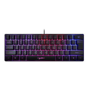 Mechanical 60% Wired Gaming Keyboard 61Keys Chroma RGB Backlit ABS Floating Keycap for Computer For MAC PC