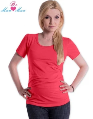 Be MaaMaa Triko JOLY bavlna nejen pro těhotné - korálové, vel. L/XL