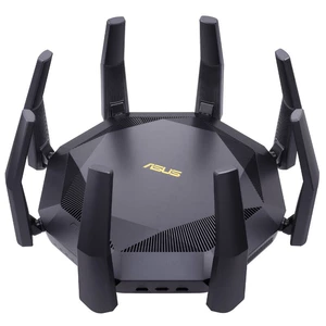 Router Asus RT-AX89X AX6000 (90IG04J1-BM3010) čierny Wi-Fi router • štandard Wi-Fi 6 (IEEE 802.11ax) • IPv4, IPv6 • 2 pásma (2,4 GHz a 5 GHz) • rýchlo