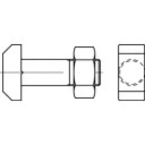 Skrutka s T hlavou TOOLCRAFT 106205 M12 DIN 261 60 mm oceľ 10 ks