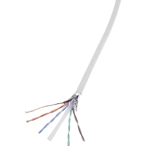 TRU COMPONENTS 1567179 sieťový kábel ethernetový CAT 6 F/UTP 4 x 2 x 0.27 mm² biela 305 m