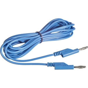 VOLTCRAFT MS5/BL merací kábel [lamelový zástrčka 4 mm - lamelový zástrčka 4 mm] 5.00 m modrá 1 ks