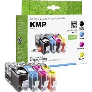 KMP Ink cartridge kombinované balenie kompatibilná náhradný HP 934XL, 935XL čierna, zelenomodrá, purpurová, žltá H147V 1