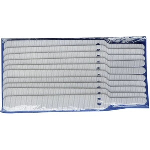 TRU COMPONENTS 800-010-Bag káblový manažér na suchý zips na spojovanie háčiková a flaušová časť  biela 10 ks