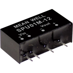 Mean Well SPU01M-12 DC / DC menič napätia, modul   84 mA 1 W Počet výstupov: 1 x