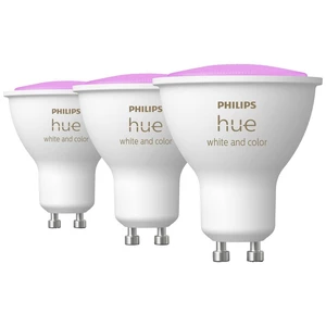 Philips Lighting Hue LED žiarovka 871951434276700 En.trieda 2021: G (A - G) Hue White & Col. Amb. GU10 Dreierpack 3x230l