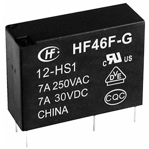 Hongfa HF46F-G/012-HS1 relé do DPS 12 V/DC 10 A 1 spínací 1 ks