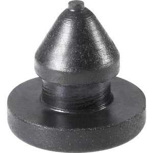 PB Fastener 1308-01 tlmiaca prístrojová nožička so západkou  čierna (Ø x v) 9 mm x 8.6 mm 1 ks
