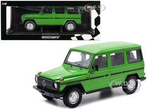 1980 Mercedes-Benz G-Model (LWB) Green with Black Stripes Limited Edition to 402 pieces Worldwide 1/18 Diecast Model Car by Minichamps