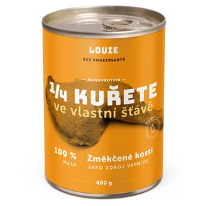 LOUIE 1/4 kuřete konzerva pro psy 400 g