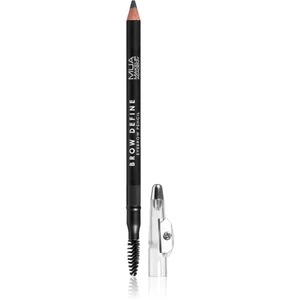 MUA Makeup Academy Brow Define dlhotrvajúca ceruzka na obočie s kefkou odtieň Grey 1,2 g