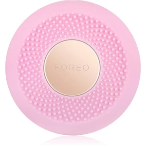 FOREO UFO™ Mini sonický prístroj pre urýchlenie účinku pleťovej masky cestovné balenie Pearl Pink 1 ks