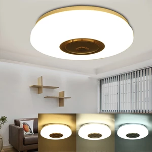 LED Ceiling Lamp Dimmable APP Control 85-265V Smoke Alarm Modern Minimalist Acrylic Round Lighting Living Room Lamp Bedr