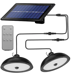 Split Solar Light Remote Led Lights With Extension Outdoor Waterproof Wall Lamp Sunlight Powered Lantern For Farden Stre