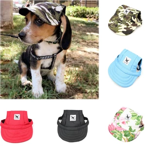 Summer Pet Dog Cute Print Cap Baseball Hat Small Dog Outdoor Hat Baseball Cap Pet Grooming Dog Hat Pets Accessories For