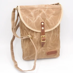 Taška přes rameno JUBÖ Bushcraft WAXED PocketBag - písková
