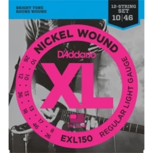 D'addario Exl150 Struny Do Gitary Elektrycznej 12-sto Strunowej