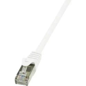 Síťový kabel RJ45 LogiLink CP2021S, CAT 6, F/UTP, 0.50 m, bílá