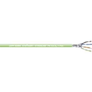Ethernetový síťový kabel CAT 6A LAPP ETHERLINE PN Cat.6A Y FLEX 4x2x23/7, S/FTP, 4 x 2 x 0.25 mm², zelená, 1000 m